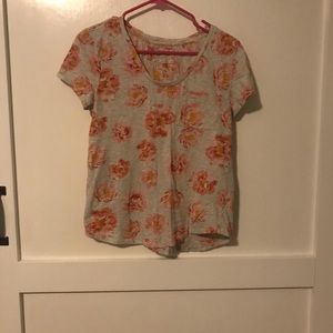 Loft size small floral print shirt.